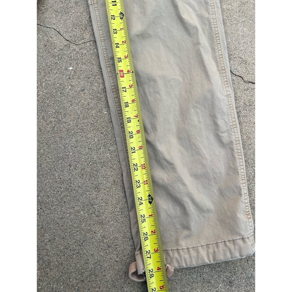 American Eagle Pants Men Size 32x28 Tan Beige Cargo Straight Outdoors Hiking - Picture 3 of 7